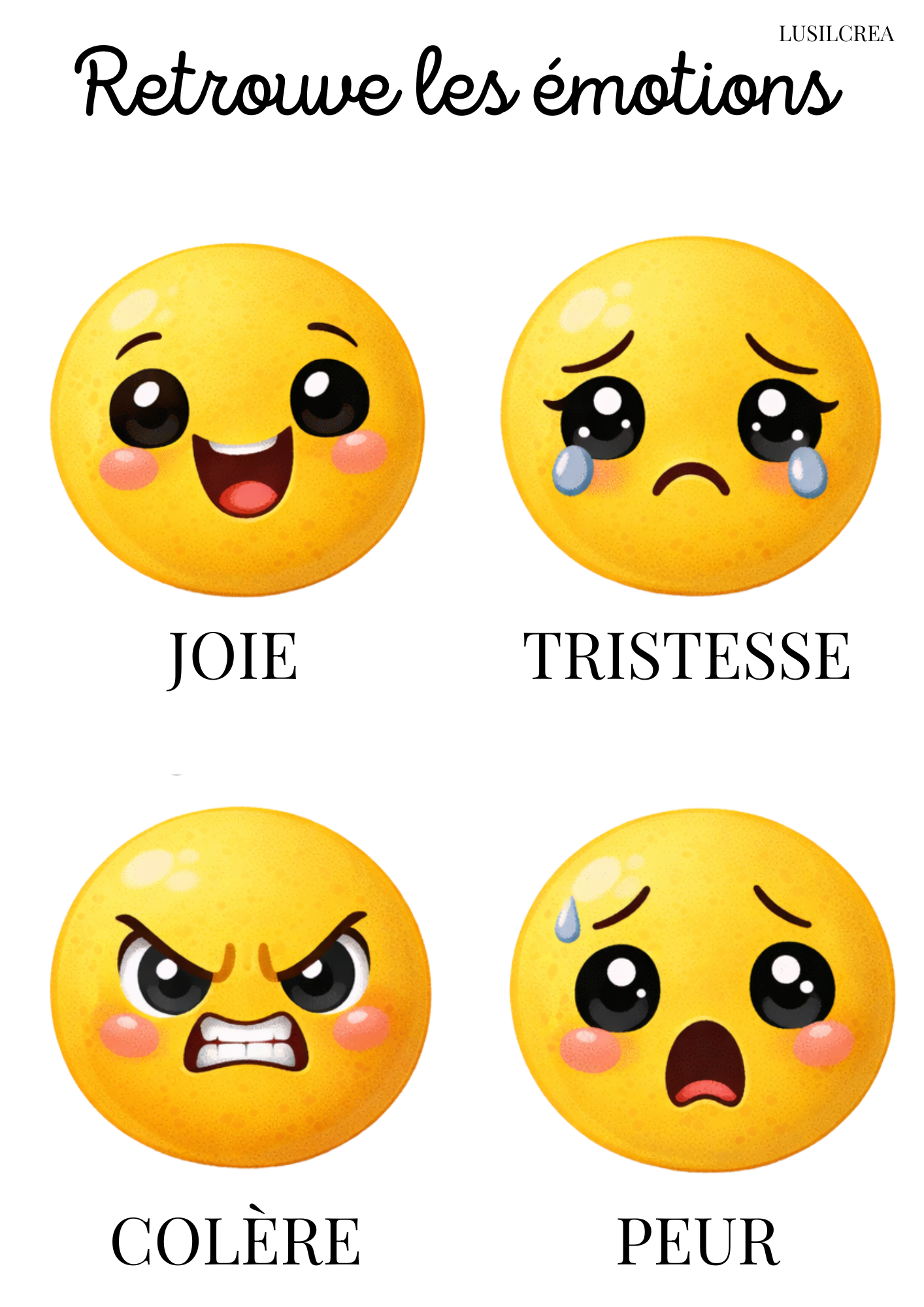 Les émotions Smiley