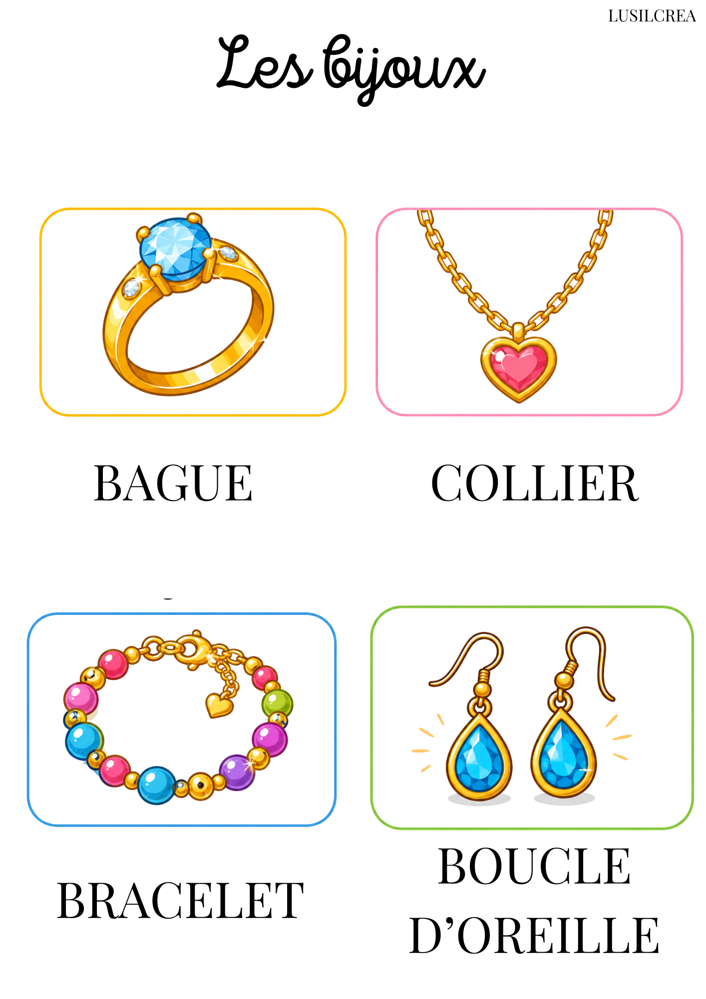 Les bijoux