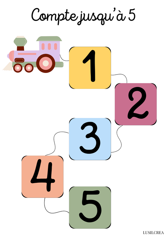 Compte jusqu'à 5 - Train