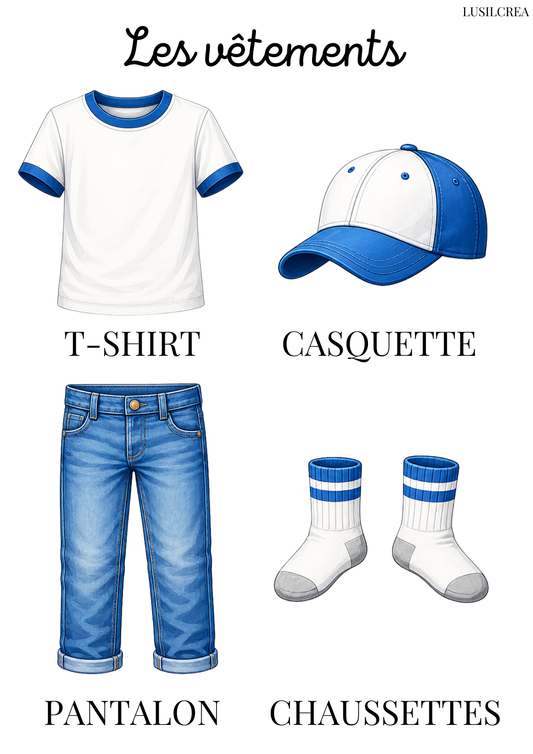 Les vêtements - garçon