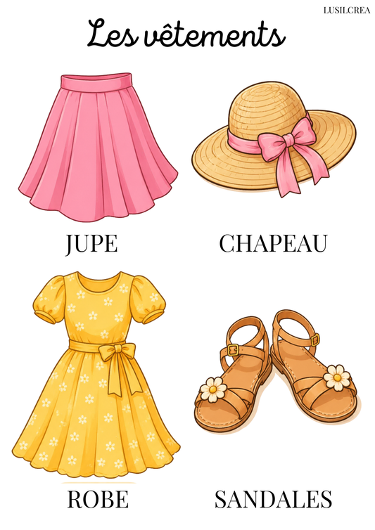 Les vêtements fille